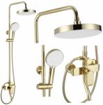 Rea Coloana de dus cu baterie monocomanda auriu Rea Bloom (5902557392889)