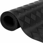 vidaXL Csúszásgátló bordáslemez mintás gumi padlószőnyeg 5 x 1 m (141169)