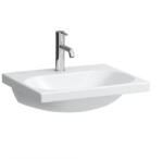 Laufen LUA Mosdó, egy csaplyukkal, túlfolyónyílás nélkül, túlfolyócsatorna nyílása nélkül a lefolyószelepben, Fehér LCC bevonattal H8100824001561 (H8100824001561)