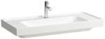 Laufen MEDA Mosdó, 100 cm, bal és jobb oldali pulttal, túlfolyónyílás nélkül, egy csaplyukkal, Matt Fehér H8101197571111 (H8101197571111)