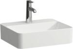 Laufen VAL Mosdó tál, csaplyuk paddal, túlfolyónyílás nélkül, egy csaplyukkal, Fehér LCC bevonattal H8122804001111 (H8122804001111)