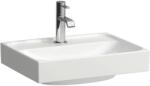 Laufen MEDA Kézmosó, 45 cm, csiszolt alsó felülettel, túlfolyónyílás nélkül, egy csaplyukkal, Fehér LCC bevonattal H8161114001111 (H8161114001111)