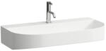 Laufen SONAR Mosdótál, alsó felülete csiszolt, túlfolyónyílás nélkül, egy csaplyukkal, Fehér LCC bevonattal H8163444001111 (H8163444001111)