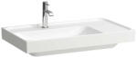 Laufen MEDA Mosdó, 80 cm, jobb oldali pulttal, túlfolyónyílás nélkül, egy csaplyukkal, Matt Fehér H8171167571111 (H8171167571111)