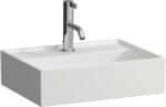 Laufen Kartell LAUFEN Mosdótál, alsó felülete csiszolt, túlfolyónyílás nélkül, egy csaplyukkal, Matt Fehér H8183307571111 (H8183307571111)