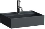 Laufen Kartell LAUFEN Mosdótál, alsó felülete csiszolt, túlfolyónyílás nélkül, egy csaplyukkal, Matt Grafit H8183307581111 (H8183307581111)