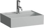 Laufen Kartell LAUFEN Mosdótál, alsó felülete csiszolt, túlfolyónyílás nélkül, egy csaplyukkal, Matt Szürke H8183307591111 (H8183307591111)