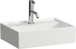 Laufen Kartell LAUFEN Mosdótál, alsó felülete csiszolt, túlfolyónyílás nélkül, egy csaplyukkal, Fehér LCC Active bevonattal H818330A001111 (H818330A001111)