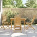 vidaXL 4 db összecsukható bambusz kerti szék 46 x 66 x 99 cm (3278511) - vidaxl