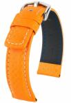 HIRSCH CARBON 22mm vízálló Hi-Tech óraszíj (02592076-2-22)