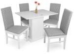  Kira asztal Dolly székkel - 4 személyes étkezőgarnitúra