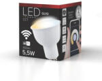 DeLux LED GU10 5, 5W 400lm 2700-6500K fényforrás 120fokos Ra80 230V CCT, Smart Wi-fi, szabályozható fényerő (DEL1630)