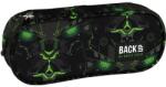 DERFORM BackUP tolltartó fiúknak, ovális, cipzáras, green hologram