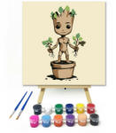 Számfestő Barát zöld levelekkel - gyerek számfestő készlet (szamkid310)