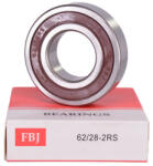  62/28 2rs egysoros mélyhornyú golyóscsapágy 28x58x16 mm - csapagy - 2 221 Ft