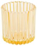 Altom Suport de lumânare din sticlă pentrulumânare de ceai Tealight, diametru 7, 5 cm, galben