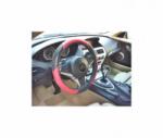 Alemarauto Husa volan marime M , diverse culori negru , gri , rosu , albastru cu striatii (ALM TCT-1142)