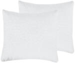 Somnart Set 2 Perne 60x60 Somnart Belina, microfibra, lavabile la masina, vidat, alb (SET.2PER.MFB.60X60.ALB)
