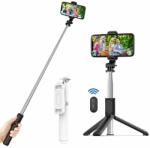 Techsuit Selfie Stick Bluetooth - Techsuit Remote and Tripod Mount (Q01) - White (KF237219)