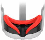 VORTEX VR Protecție facială din silicon pentru Meta Quest 3 | Negru (VVR.SIL.FACECOVER.QUEST3.RED.2023)