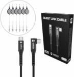 Vortex Virtual Reality VortexVR set cablu USB-C de 10m pentru Meta Link | Cu cârlige pentru Meta Quest 3 / 3S / 2 (VVR.K10M.HA.USB.C.OQ2.2022)