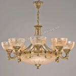 Bussy Lighting Lustra Versace cu 8 Brate, Desing Clasic, Finisaj Bronz Antic - Bussy Lighting 3033-52-08