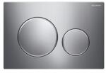 Geberit Sigma20 működtetőlap, 2 mennyiséges öblítéshez, fényes króm/matt króm (GE-115.882.KH.1)