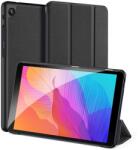 Dux Ducis Domo Huawei MatePad T8 WIFI tok álló (aktív Flip, TRIFOLD asztali tartó funkció, textil minta) fekete (GP-97214)