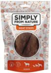 Simply from Nature Meat Strips din cal recompense caini 3x80 g