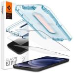 Spigen "Glas. tR SLIM EZ Fit" Apple iPhone 12/12 Pro Tempered kijelzővédő fólia (2db) (AGL01801) - rufusz