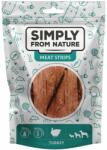 Simply from Nature Meat Strips Fasii carne curcan pentru caini 3x80 g