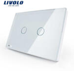 LIVOLO Intrerupator tactil dublu cap scara cruce Livolo -standard italian (VL-C302S-81)