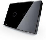LIVOLO Intrerupator dublu cu touch Livolo standard italian wireless (VL-C302R-82)