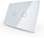 LIVOLO Intrerupator dublu cu touch Livolo standard italian wireless (VL-C302R-81)
