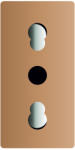 LIVOLO Modul priza simpla standard italian 16 a, auriu (C9-CIT-13)