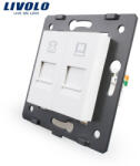 LIVOLO Modul Priza dubla retea calculator + telefon, RJ45+RJ11 Livolo (VL-C7-1TC-11)