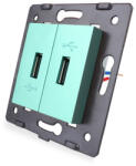 LIVOLO Modul priza dubla usb Livolo (VL-C7-2USB-18)