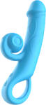 SuperLove Double Lust Snail Realistic Vibrator Turquoise Vibrator