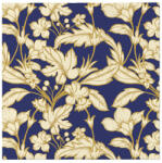 PAW - Törlőkendő AIRLAID 40x40 cm - Beautiful Floral Pattern dark Blue