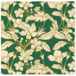 PAW - Törlőkendő AIRLAID 40x40 cm - Beautiful Floral Pattern dark Green