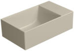 SAPHO GSI KUBE X kerámiamosdó, 40x23cm, furat nélkül, matt kréta (9484008) (9484008)