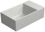 SAPHO GSI KUBE X kerámiamosdó, 40x23cm, furat nélkül, matt cement (9484017) (9484017)