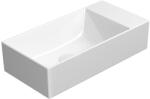 SAPHO GSI KUBE X kerámiamosdó, 50x25cm, rektifikált, furat nélkül, pravé/levé, ExtraGlaze (94869011) (94869011)