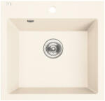 Laveo SBA_J10T - LAVEO Alena 50 egymedencés gránit mosogató 490X490 jázmin (SBA_J10T)