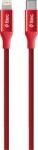 Ttec Кабел ttec, AlumiCable, Type-c - Lightning, Fast Charging Cable, 150cm, Червен