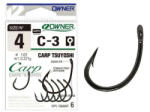 Owner Hooks Carp C-3 53263 6 Szakállas, Füles Pontyozó Horog 7db (53263-006)