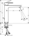 Hansgrohe Hg. 71581000 Vernis Blend mosdó cst. magas