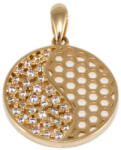 Ékszershop Áttört köves kör alakú arany medál (1277479)