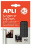 APLI Ragasztó négyzetek, mágneses, 108 db/csomag, kétoldalas, APLI (19818)
