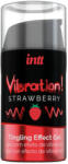 Intt Cosmetics Vibration! - folyékony vibrátor - eper (15ml) - erotikashow